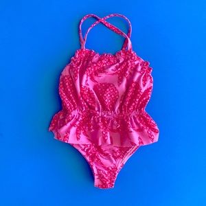 Girls Swimsuit Pink/Fuchsia Design 12-18 months